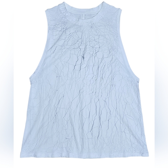 Lululemon All Yours Tank Top Size 8 Thread Dye White Silver Drop - Picture 1 of 8
